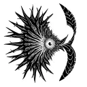 circle of spines tattoo design idea