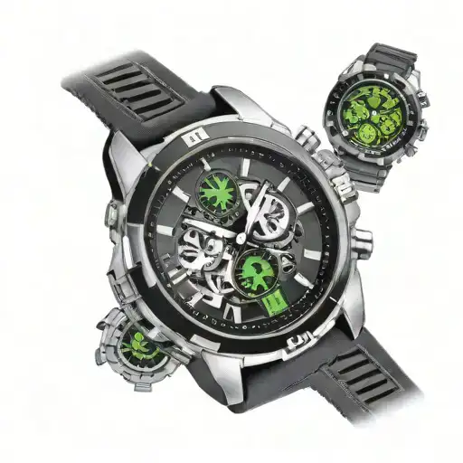 omnitrix  watch surrounded by original ben 10 aliens tattoo design idea