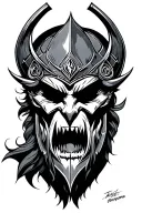 Warrior tattoo design idea