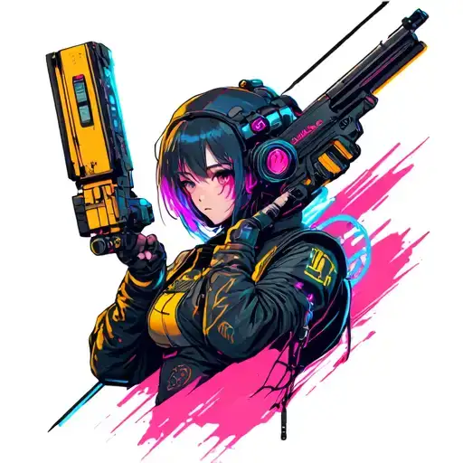 cyberpunk edgerunners tattoo design idea