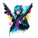 cyberpunk edgerunners tattoo design idea