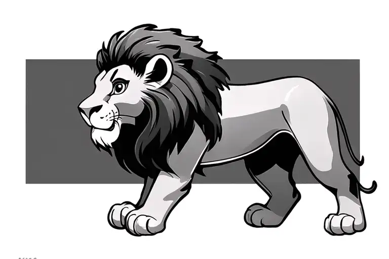 Roi Lion Simba Disney tattoo design idea