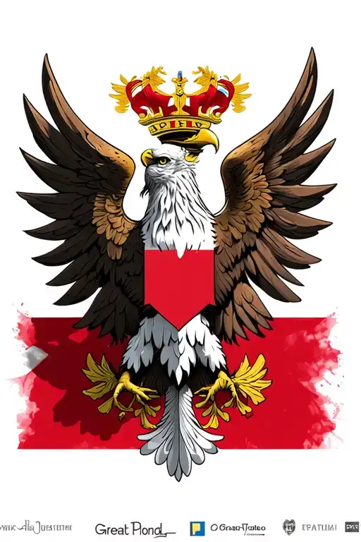 "Great Poland" "Great Poland" "Great Poland" polish flag and eagle tattoo design idea