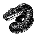 Rattlesnake tattoo design idea