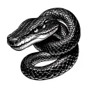 Rattlesnake tattoo design idea