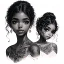 3 Daughters tattoo design idea