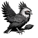 stolas from helluva boss anime style tattoo tattoo design idea