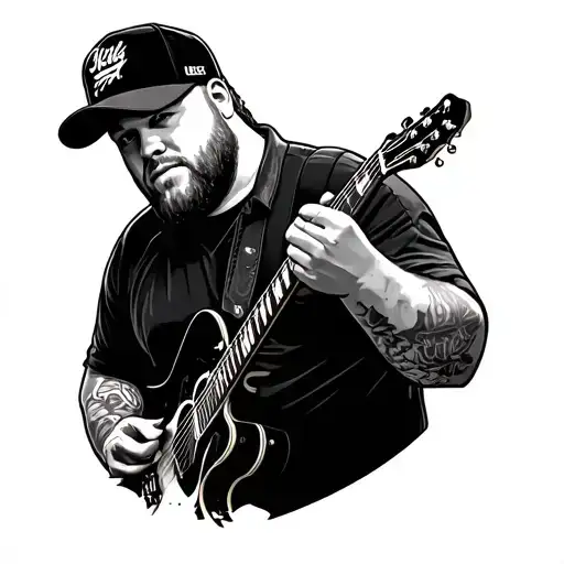 Luke Combs tattoo design idea