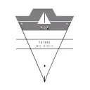 geometric triangles with memorable date tattoo design idea