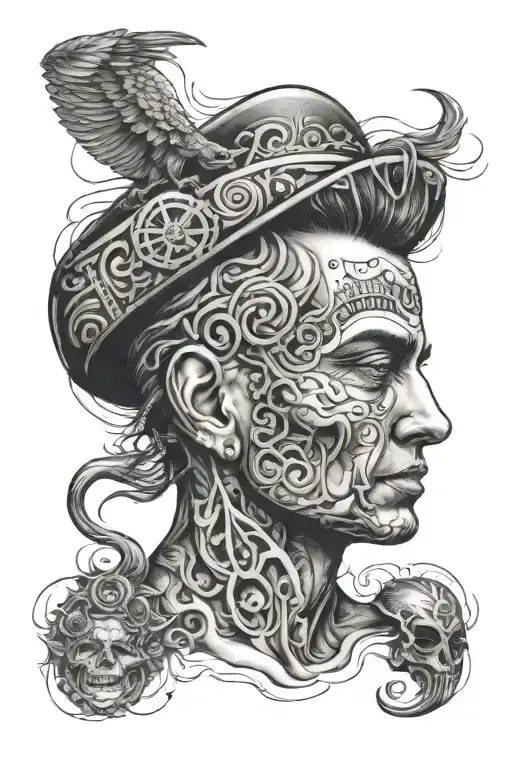 Adhd head tattoo tattoo design idea