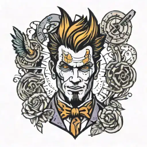 borderlands 2 handsome jack tattoo design idea