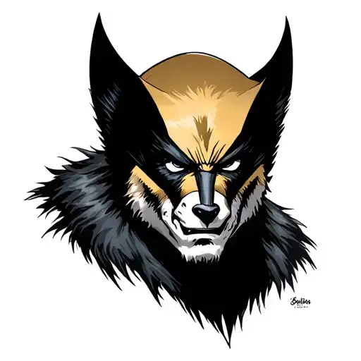 Wolverine Animal tattoo design idea