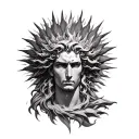 helios god tattoo design idea