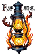 "Firelight Tattoo & Piercing" "Firelight Tattoo & Piercing" oil lamp tattoo design idea