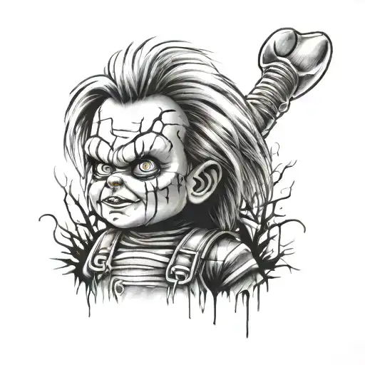 Chucky tattoo design idea