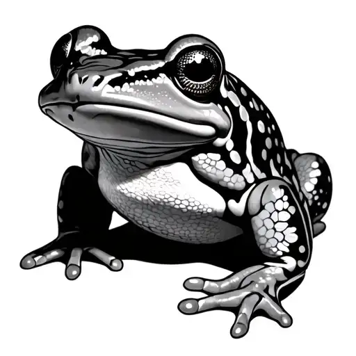 japanese frog tattoo design idea