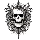 Skeleton tattoo design idea