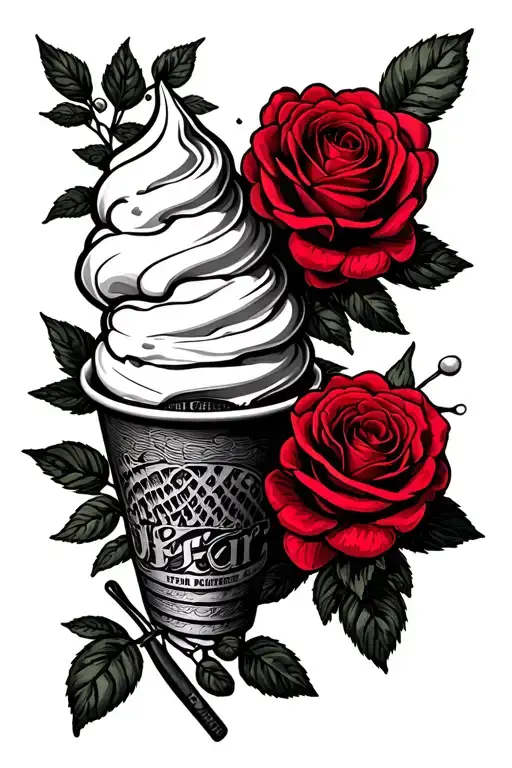 ice cream red roses jiffy peanut butter folgers coffee big family country tattoo design idea