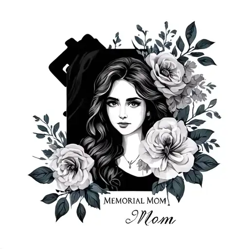 Memorial Mom tattoo design idea