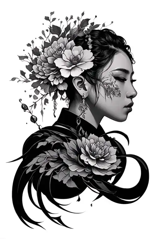 Korean tattoo design idea