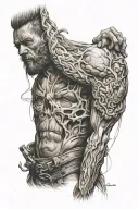 On Triceps tattoo design idea
