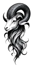 aries tattoo design idea