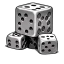 Rich Risk Rich dice tattoo design idea
