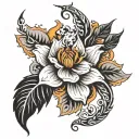 go with the flow  tattoo design idea