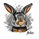 Peter Rabbit tattoo design idea