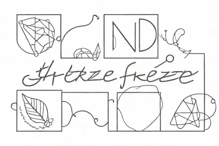 "Oh the freeze frames my mind could take" written tattoo design idea