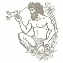 Greek mythology Dionysus whole body tattoo design idea