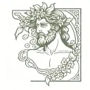 Greek mythology Dionysus whole body tattoo design idea