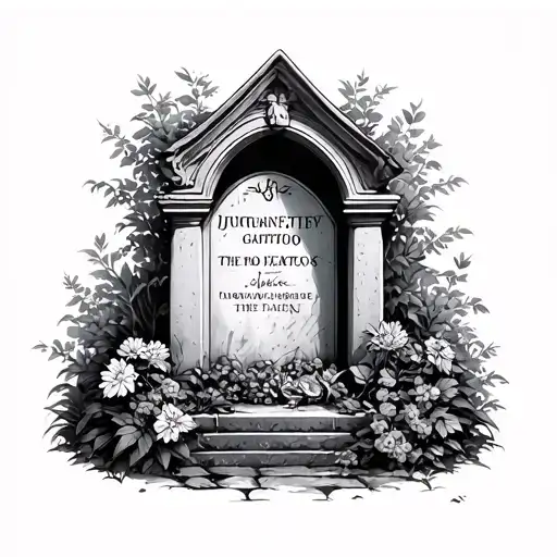 grave into gardens capturing tattoo design idea