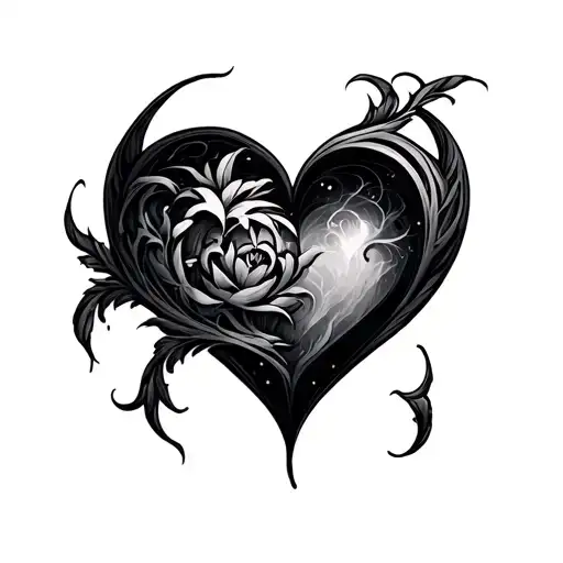 impossible love symbol tattoo design idea