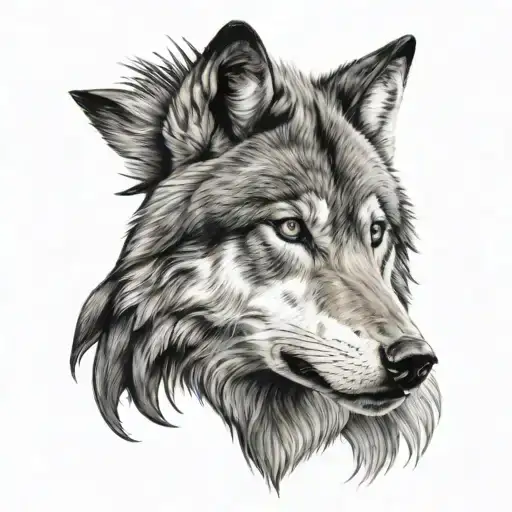 wolf head tattoo design tattoo design idea