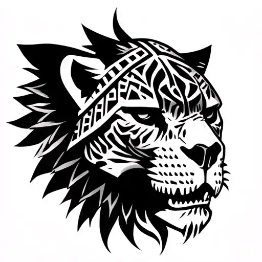 skulls aztec jaguar warrior tattoo design idea
