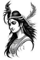 shiva Parvati tattoo tattoo design idea