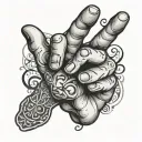 YOLO HAND SIGN FOR BROTHERHOOD  tattoo design idea