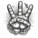 YOLO HAND SIGN FOR BROTHERHOOD  tattoo design idea