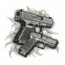 glock 19 tattoo design idea