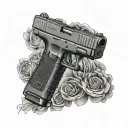 glock 19 tattoo design idea