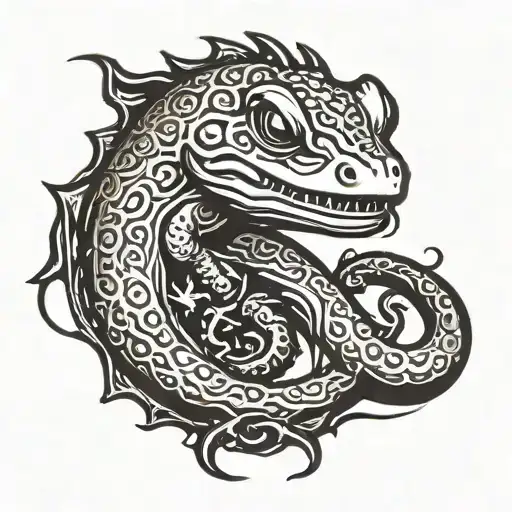 Cover up for Salamander tattoo design idea