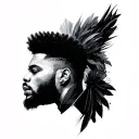 The Weeknd  tattoo design idea