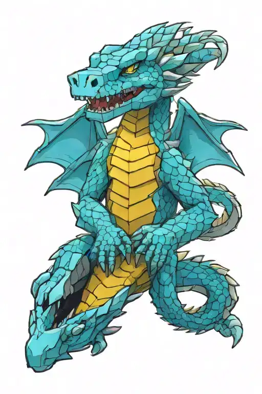 minecraft change dragon holding tattoo design idea