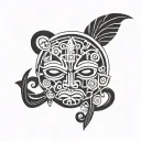 Taino god of death tattoo design idea