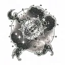 orion constellation tattoo design idea