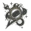 orion constellation tattoo design idea