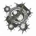 orion constellation tattoo design idea