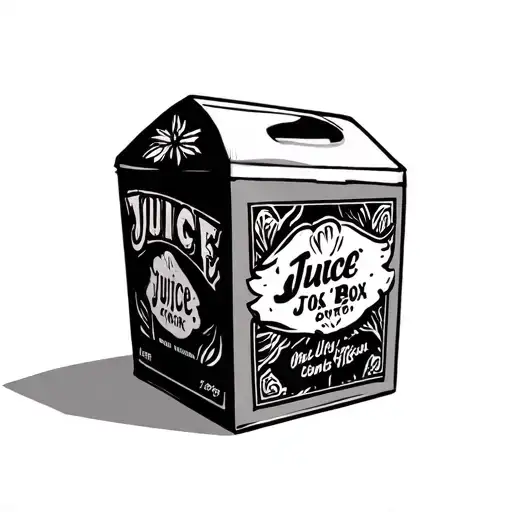 juice box tattoo design idea