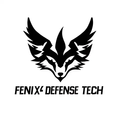 "Fenix Defense Tech" Military Style Fox Head with Phoenix Body with strength logo tattoo design idea